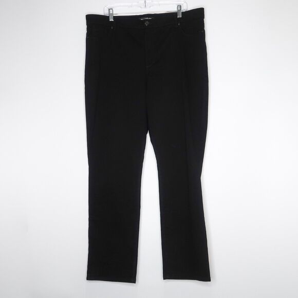 Bandolino Jeans Womens Plus Size 18 Amy Black Straight Casual - Picture 1 of 10